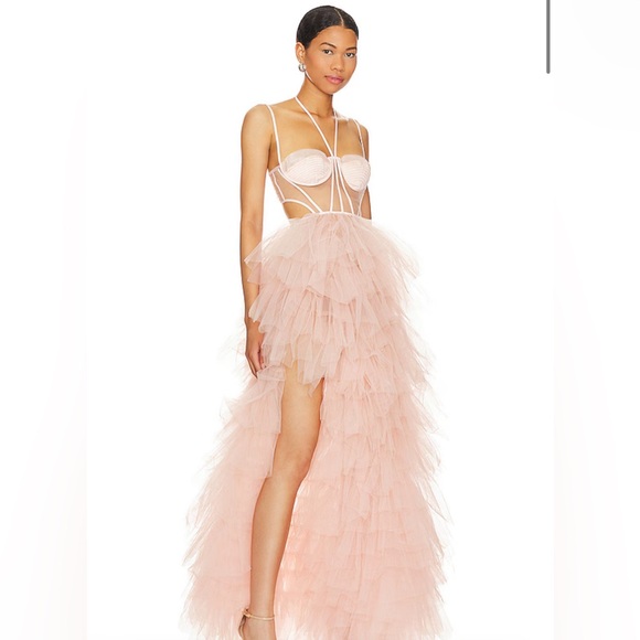 NBD x Revolve Ruffle Gown - Picture 2 of 3